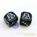 لعبة الحرب DICE D6 مع شعار الطباعة/النقش